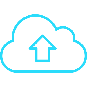 Cloud backup icon